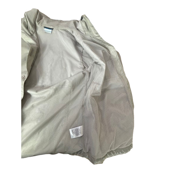 Columbia Womens Large Abbotsville Windbreaker Lightweight Hooded Jacket Gray - Picture 11 of 16